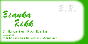 bianka rikk business card